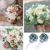 Decorative Flowers 6Pcs Foam Floral Handle Bouquet Holder Wedding Artificial Arrangement Decoration DIY Supplies Brida J3F4