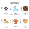 Charms Dog Shoe Decoration Cute animal Pet Pack Fit for Wrist Clog Sandals Decor PVC Charm Acessórios Party Favor Fersty Birth Otalg