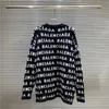 Mens Hoodies tröjor Sweatshirts Letter Jacquard Loseness Långärmad tröja Pullover Casual Crewneck Loose Printed Autumn Two Style Back Lette S5