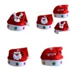 Decorações de Natal 1 Pcs Chapéu Engraçado Santa Snowmen Rena Festa Headband Soft Conforto Flanela para DecorationChristmas Drop Entregar Dh4ks