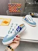 2023 Designer Casual Shoes Men Luxury Sneaker Trainer Virgil Calfskin High quality White Green Red Blue Letter Overlays Leather Platform Low Sports Sneaker 1121