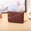 Simple Embossed Diamond Pattern Cute Bags For Women Ladies Coin Purses Mini Zipper Clutch Bag Small Key Cards Bags