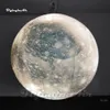 Incrível grande penduramento pendurado Plutão Balão Solar Sistema Solar Planeta Ball Sphere com luz LED para decoração do teto do local