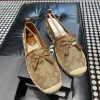 10a toppkvalitet promenadskor brodera klassisk logotyp sommarfiskare sko canvas kvinnor ffice loafer karriär tränare utomhus present coac collins klänning sko platt sandal