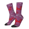 Men's Socks Cute Mens Isle Of Man Chain Dress Unisex Warm Comfortable 3D Printing Crew