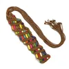 Belts Women Waist Bohemian Style Wax Rope Retro Ladies Decoration Braided Strap Wood Bead Waistband Dress Pants