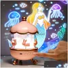 Neuheiten Artikel Wiederaufladbare Bluetooth Ser Star Projektor Licht Drehbare Kaninchen Nacht FL Lampe Geschenk für Kinder Mädchen Freundin 231017 Dr DHSXT