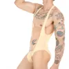 Men's Sexy Bodysuit BDSM Bondage Jumpsuit Hollow Out Exotic Lingerie Fetish Costume Flirting Clothing Club Wear
