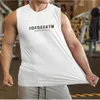 Męskie topy zbiornikowe letnie siłownia mężczyźni siatka oddychająca kamizelka mięśni bez rękawów moda luźna trening fitness tee sportowe tee męskie tshirt 230424