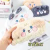 Girl Heart Plush Coin Purse Cosmetic Bag Cute Cartoon Soft Stationery Storage Box Student Pencil Case