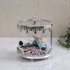 Opslagflessen Noordse glazen pot jarry sieraden cosmetische container snoep kristallen pottenkruidtafel Organisator Home Decoratie ornamenten