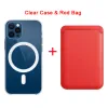 Étuis de téléphone magnétiques avec étui de support de sac de carte de portefeuille en cuir pour iPhone 15 14 13 12 11 Pro Max Mini avec emballage de vente au détail compatible chargeur sans fil Magsafe