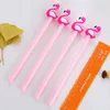 Stuks Groothandel Creatieve Cartoon Flamingo Neutrale Pen 0,5 mm Zwarte Student Briefpapier Prijs Cadeau Kerst