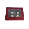 Solitaire Ring 4pcs James Basketball Team Champions Championship ANT Set con Wooden Box Souvenir Men Women Boy Fan Brithday Gift 202 DH2P8