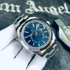 5A MENS Titta på automatisk mekanisk rostfritt stålkalender 42mm Skydweller Classic Blue Dial Business Master Wristwatch Top Quality Christmas Gift