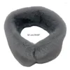 Scarves 5 Colors 50cm Imitation Furs Neckerchief Outdoor Windproof Winter Neck Warmer Scarf For Women And Men R7RF