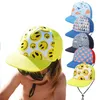 Caps S Summer Baby Girls Peaked Cartoon Boys Beach Quick-Tork Children's Sun Hat utomhus UV Sunscreen Visor Cap för småbarn Kids P230424