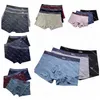 Classic Luxury Mens Roupher Designer Modal Modal Casta Tide Carta de marca impressa boxer boxers de cor sólida de cor sólida 3pce/set