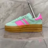 Gazelle Bold Pink Glow Designer schoenen Puls Mint Pink Core Zwart Wit Solar Sinaasappel Solar Groen Grijs Wit Super pop roze vrouwen Sportsneakers