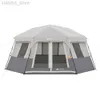 Tält och skydd 8 personer Hexagon Cabin Instant Camping Tent Equipment Camping Party Tent