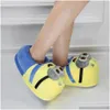 Slippers Indoor Y200706 Cute Cartoon Minion Plush Winter Home For Adts Women Men Drop Delivery Shoes Accessories Dhlzg