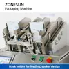 Zonesun Automatische gezichtsmasker PACKING Verticale vloeistofvullingzak Afdichtingsmachine Voetmasker Magnetische pomp Datum Coding ZS-MS2TGF