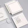 80sheets Office School Memo Pad Cute Planner Notepad Post Sticky Notes to Do List Grid Simple Tear Pads