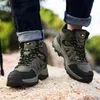 Hiking Footwear High Quality Outdoor Non-slip Hiking Shoes Men High Top Trekking Climbing Sneakers Male Tactical Hiking Camping Walking Boots