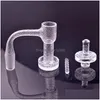 Outros artigos diversos domésticos 1 Pcs Fl Weld Spinner Fumar Gravado Terp Slurper Blender Quartz Banger com Cap Pillar Bottom Yareone San Dhq6J