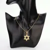 Chains Star de David Collier Pendant Fomen Women Color Couleur Gold Bijoux en gros de chaîne en gros