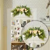 Decoratieve bloemen Spring fijn blad gypsophila rozendeur lintel huizen simulatie bloemdecoratie hanger verlichte buiten