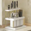 Dish Racks Kitchen Cutlery Holder Spoon Fork Chopstick Storage Rack Utensils Organizer Kitchen Countertop Box Rack 231124