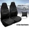 Car Seat Covers Waterproof Cover For Front / Back Universal Auto Anti-dust Reusable Cushion Protector Black B36B