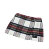 Skirts Designer Autumn and Winter New American Style Hot Stamped Letter Fashion Pin Woolen Plaid A-line Short Skirt G4TM