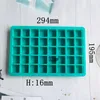 Baking Moulds Silicone 40 Hole Square Ice Tray DIY Candy Chocolate Cake Mold Non-toxic Durable Bar Wine Machine