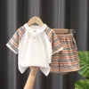 Roupas de roupas para bebês garotinhos roupas de verão designer infantil de verão
