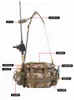 Bolsas ao ar livre bolsa de pesca à prova d'água multifuncional esporte ao ar livre Campo de acampamento Pacote de pesca Sacos de armazenamento de engrenagem de engrenagem Crossbody J230424