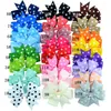 Accessori per capelli 20 pezzi Baby Boutique Nastro in grosgrain Fiocchi bowknot Senza clip Copricapo di moda Accessorio fai da te per fasce