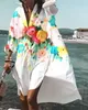 Abiti premaman 5XL Camicia Dres Estate Casual Stampa Loose Beach Donna Elegante Bohemian Vacation Vestito estivo 230425