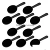 Coffee Scoops Black 7G Plastic Measuring Spoons Short Handle For Tea Sugar Cereal Milk Powder Lx5269 Drop Delivery Home Garden Kitch Dhowr