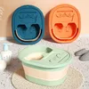 Buckets Foldable Foot Bath Bucket Massage Wash Basin Home Laundry Tub Childrens Portable Soak 231124