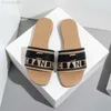 İşlemeli kumaş slayt terlikleri tasarımcı slaytlar kadınlar için yaz plaj yürüyüş sandaletleri moda düşük topuk düz terlik ayakkabı boyutu 37-42