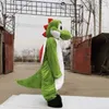 Kostium maskotki Green Dragon Furry Suit odpowiedni na imprezy Halloween i występy w centrum handlowym