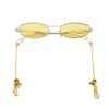 Occhiali da sole Corda tonda con catena Occhiali da sole moderni Star Fashion Street Photo Sunglasses 731