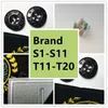 ブランドS1-S11 5ピース/バッグ英語レターパッチ衣類ネームプレート装飾的な布アイアン衣類バッジ