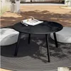 Garden Sets Round Coffee Table Patio Side Black Drop Delivery Home Furniture Outdoor Dhhfu