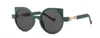 Okulary przeciwsłoneczne 1872 Concept Cat's Eye Flat „Futurystyczne” okulary przeciwsłoneczne Trend Mroźne okulary przeciwsłoneczne