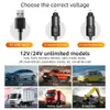 12V/24V ayarlanabilir otomobil fanı Üç kafalı elektrikli araba fanları 360 Sedan SUV kamyonu için aromaterapi çekmeceli döndürülebilir soğutma fanı