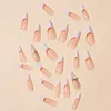 Faux ongles français à pointes blanches carrées, durables et pas faciles à rayer pour la décoration de manucure Nail Art