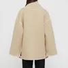 Frauen Wolle Mischungen Warme Mäntel Winter Für Frauen 2023 Jacke Mit Schal Kleidung Retro Weibliche Oberbekleidung Jacken Damen Tops 231124